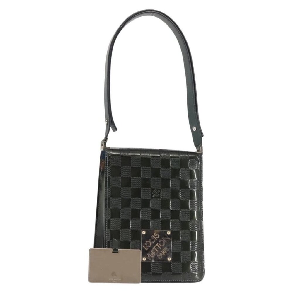 LOUIS VUITTON Damier Vernis Club Bag Green Petrol Blue M92128 LV Auth BA5815